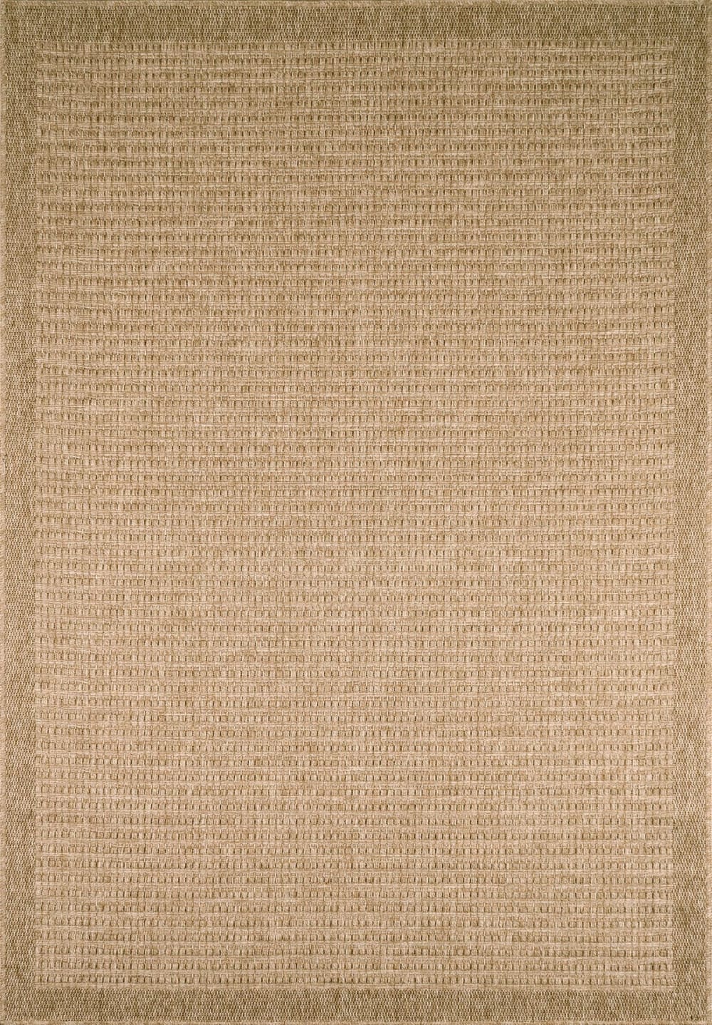 Alfombra de interior/exterior con aspecto de yute natural 200x290