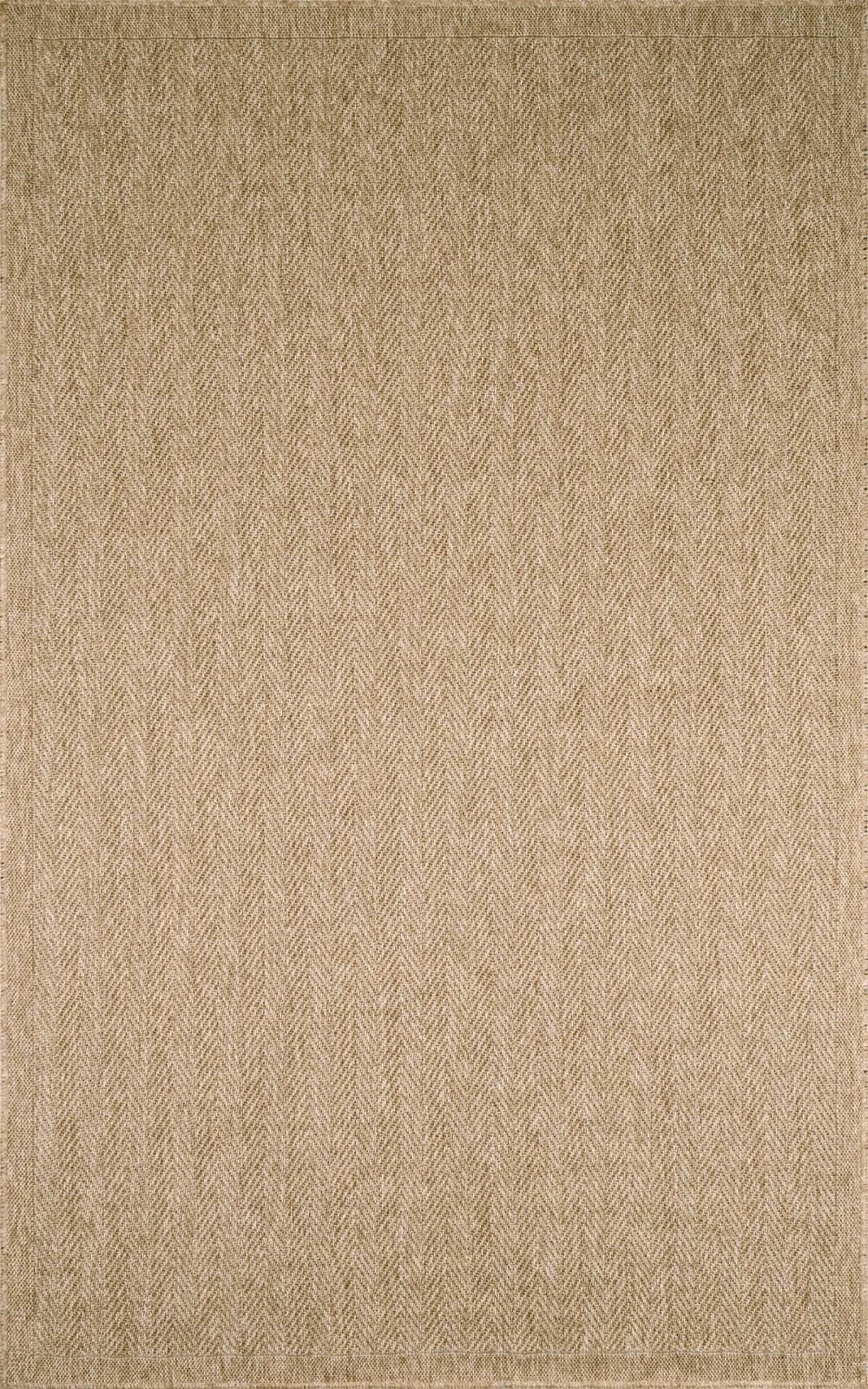 Tapis intérieur et extérieur aspect jute beige chevron 60x90