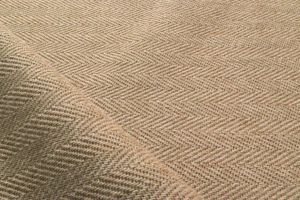 Tapis intérieur et extérieur aspect jute beige chevron 80x150 — vue 4
