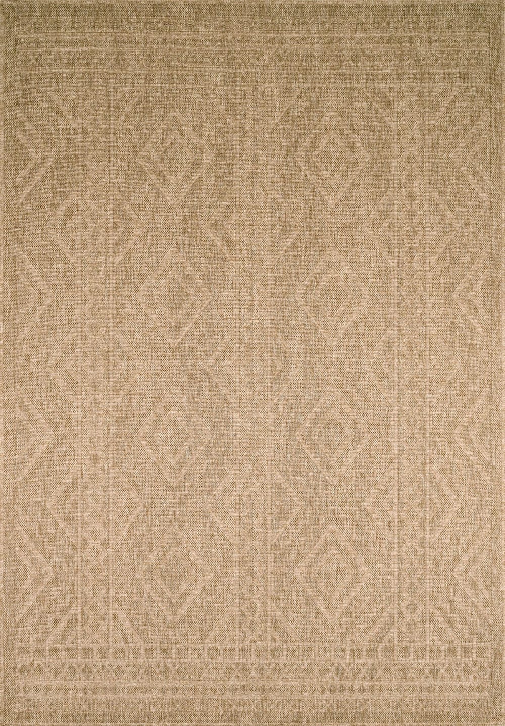 Tapis intérieur et extérieur aspect jute effet sisal 120x170