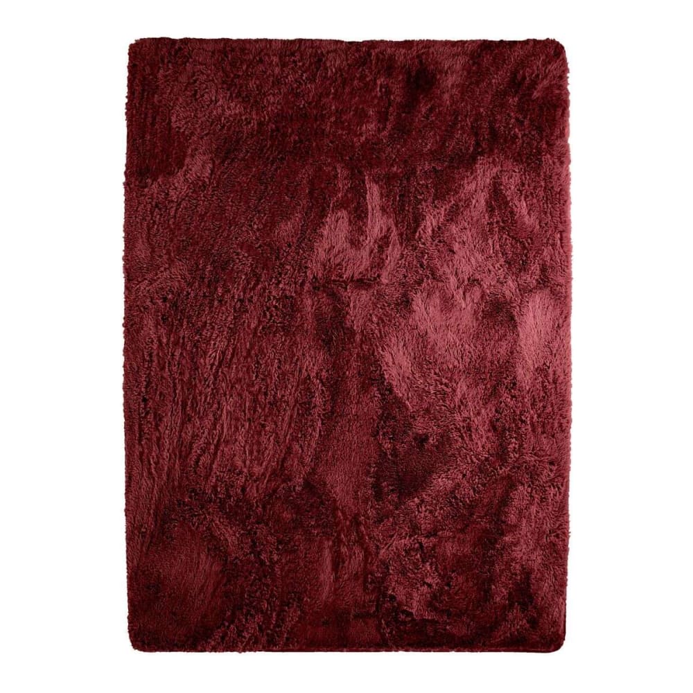 Tapis  à base fine et souple extra doux rouge bourgogne 160x230