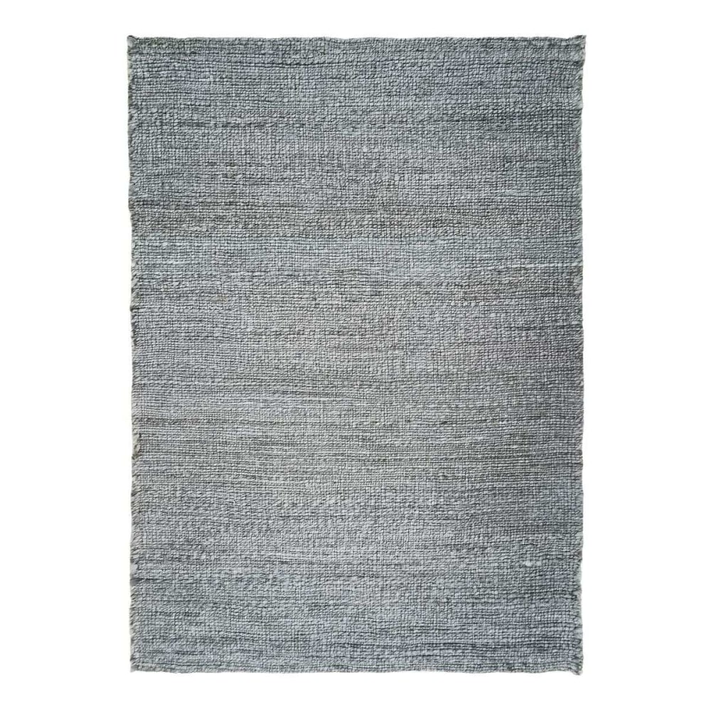 Tapis tressé en jute gris 160x230