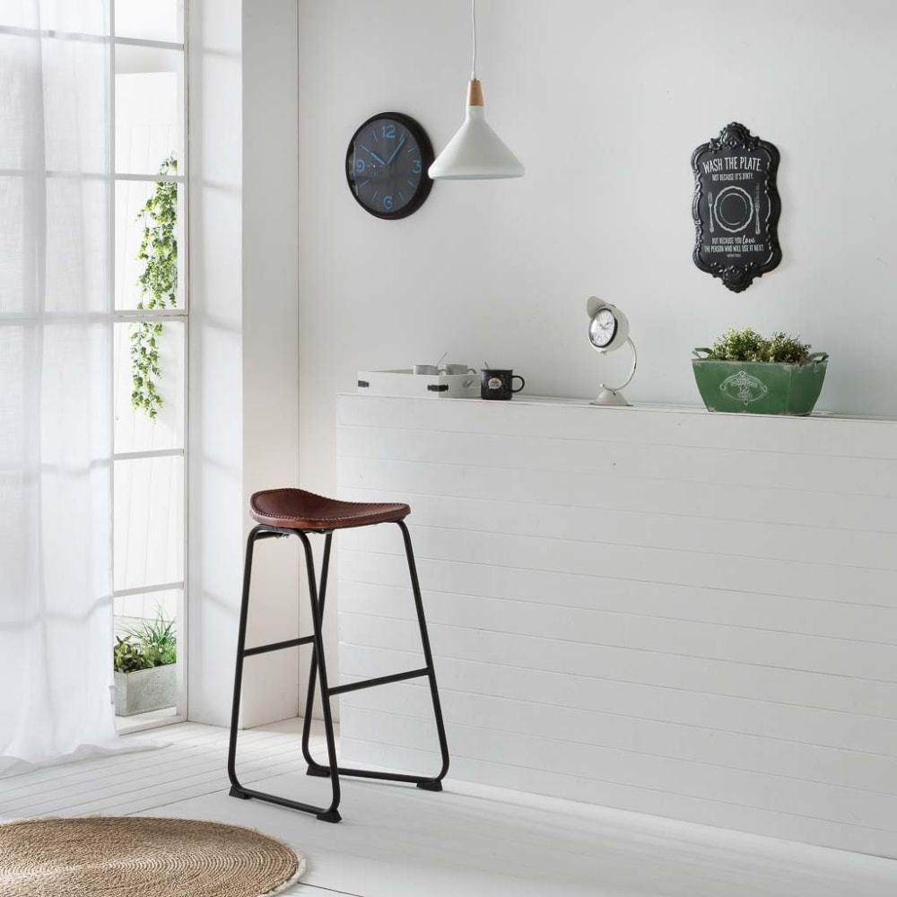 Placa de decoración de metal negro - Maisons du Monde