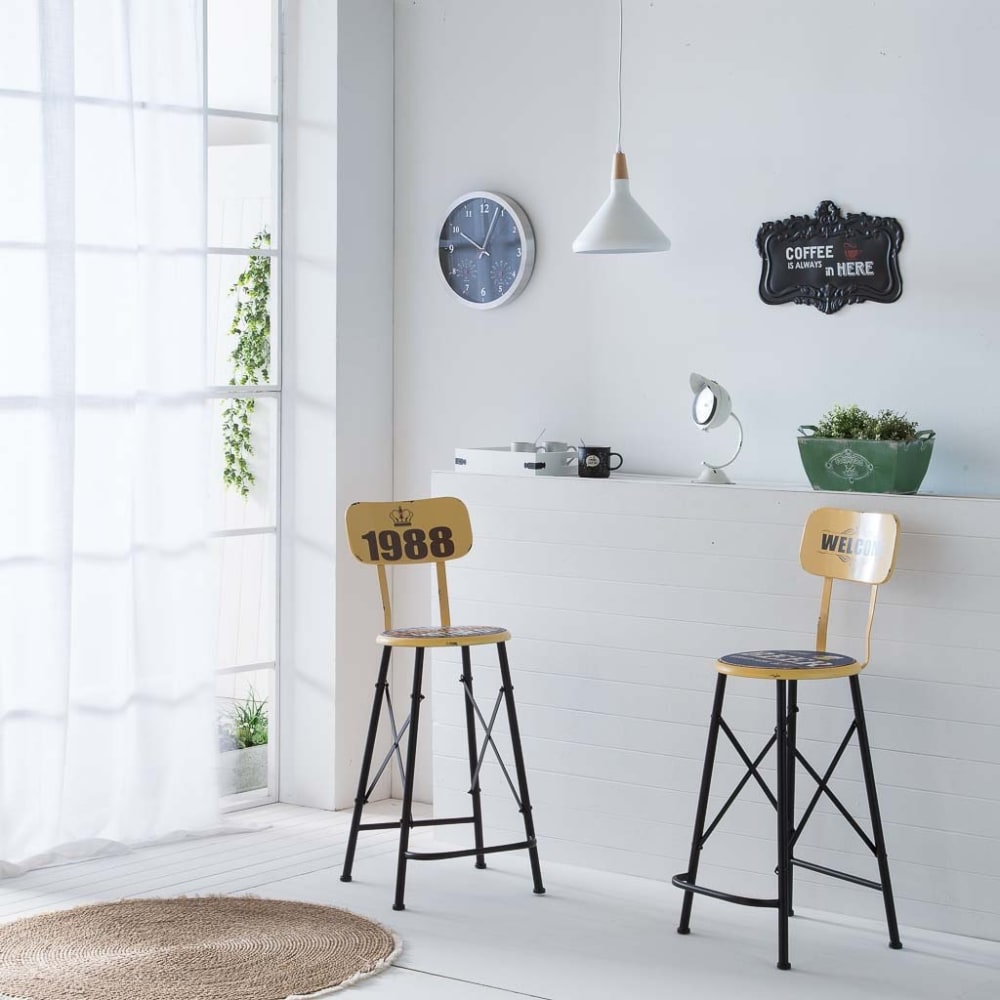 Placa de decoración de metal negro - Maisons du Monde