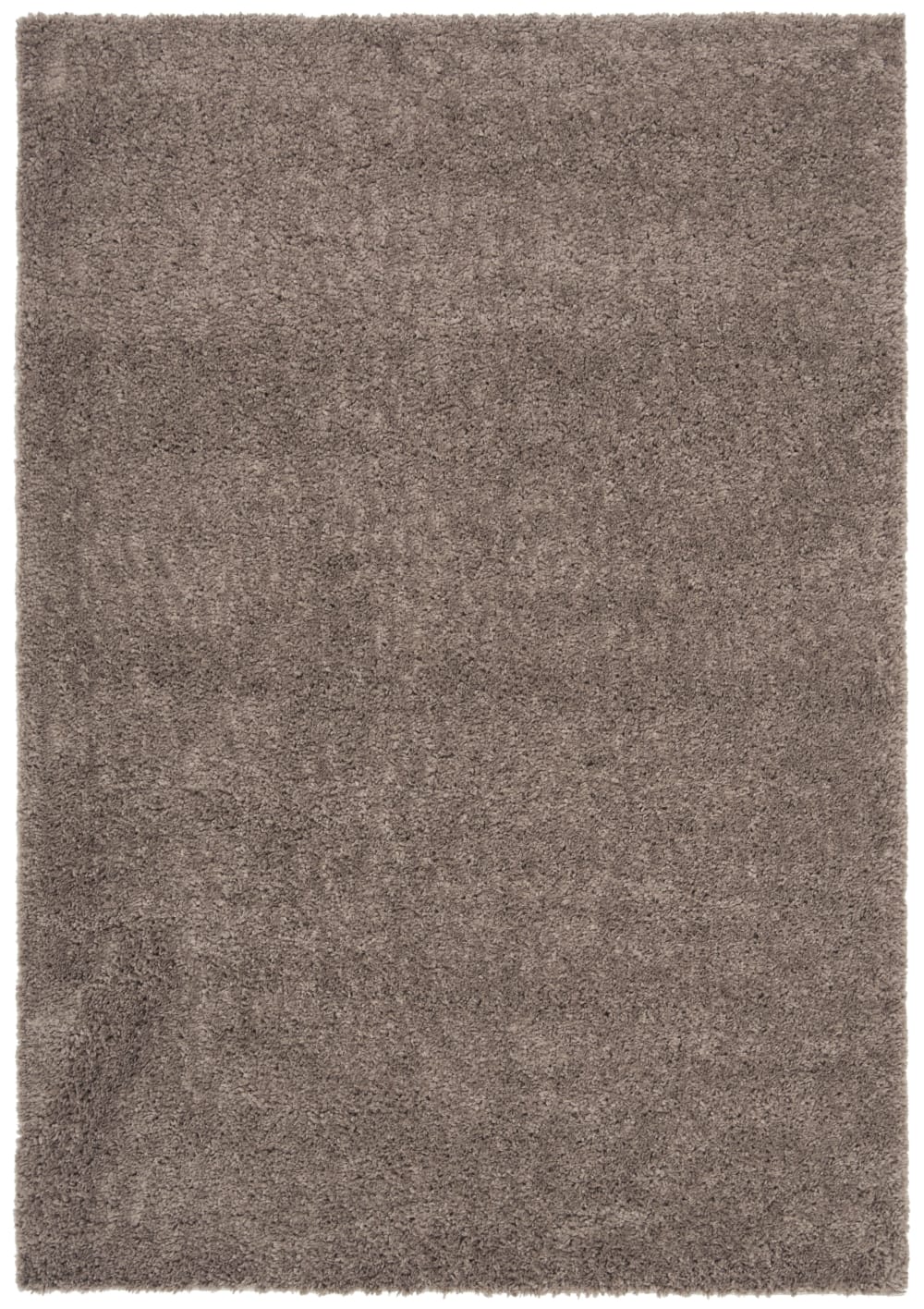 Tapis shag en polypropylène taupe, 160 x 229 cm
