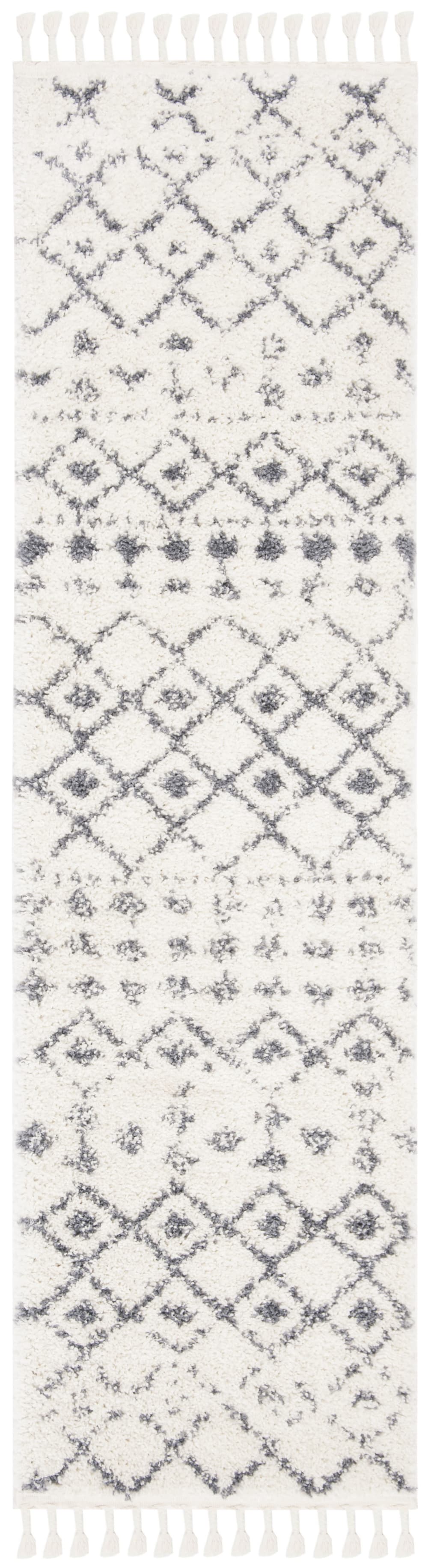 Tapis en polypropylène beige/gris, 66 x 244 cm