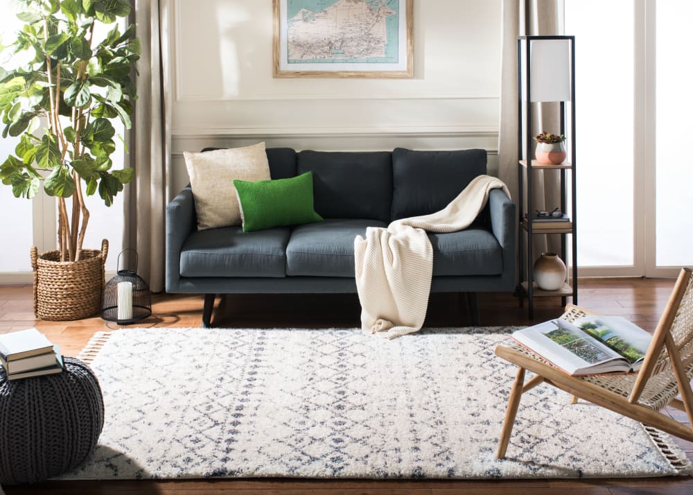 Tapis en polypropylène beige/gris, 160 x 229 cm — vue 3