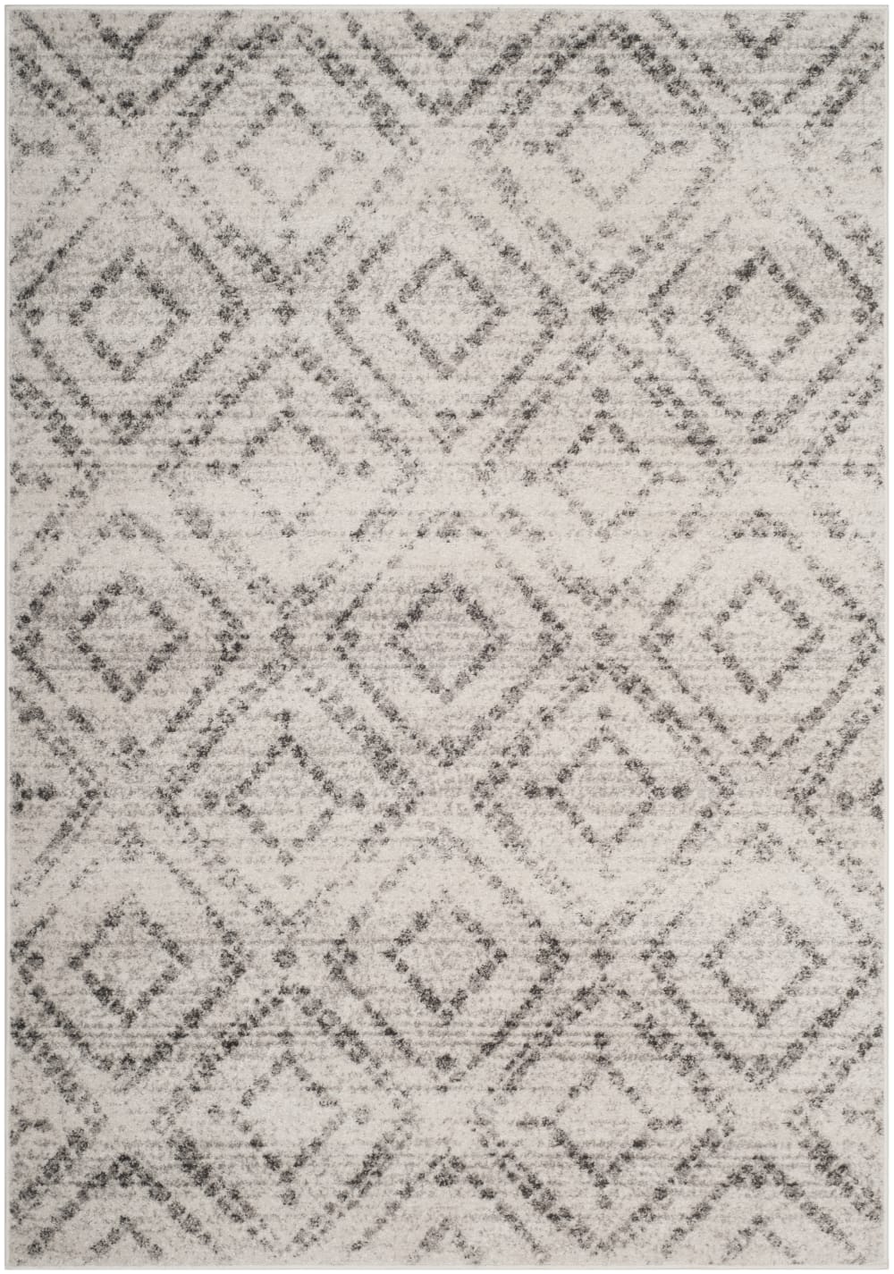 Tapis moderne en polypropylène gris, 183 x 274 cm