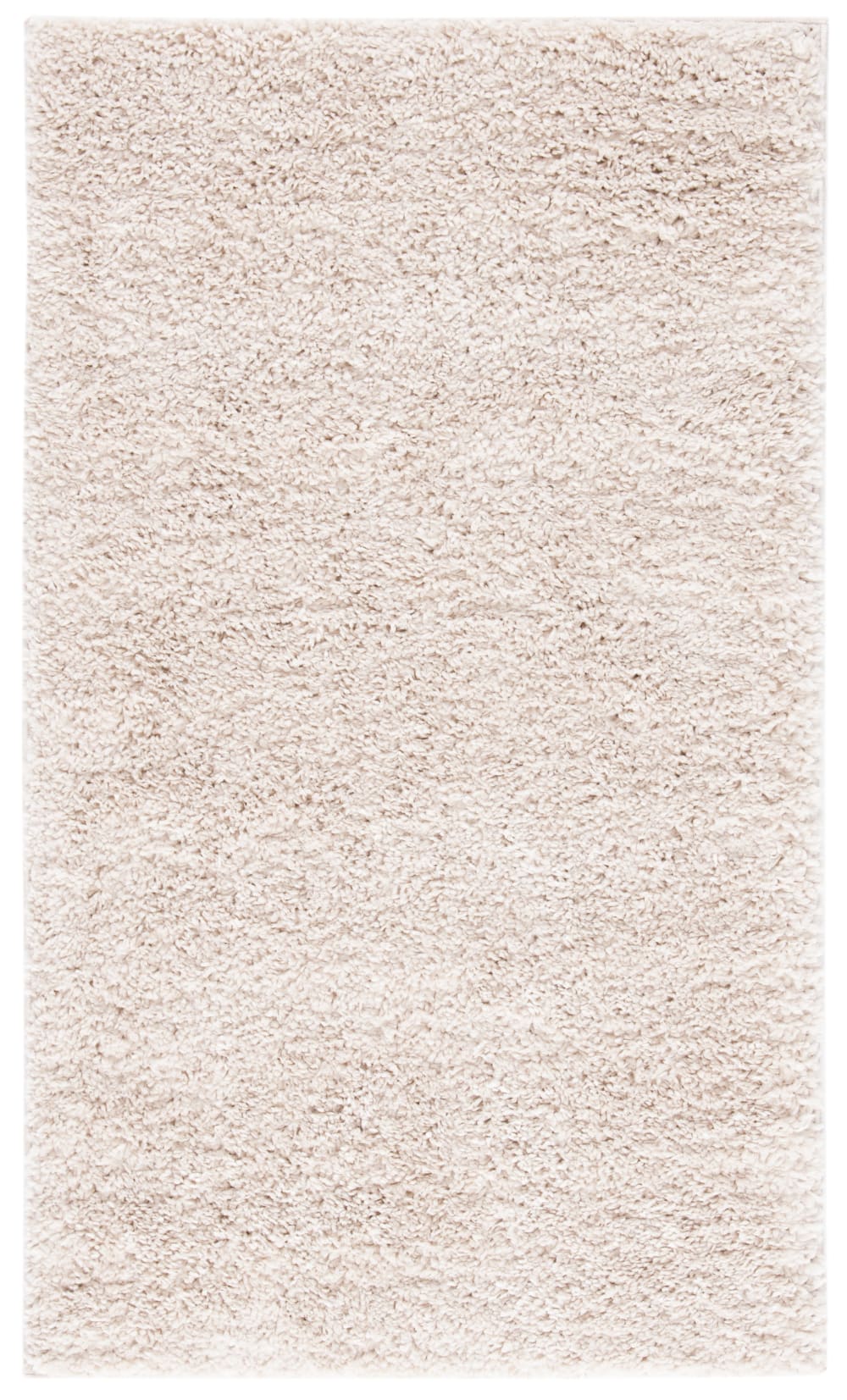 Tapis shag en polypropylène beige, 91 x 152 cm