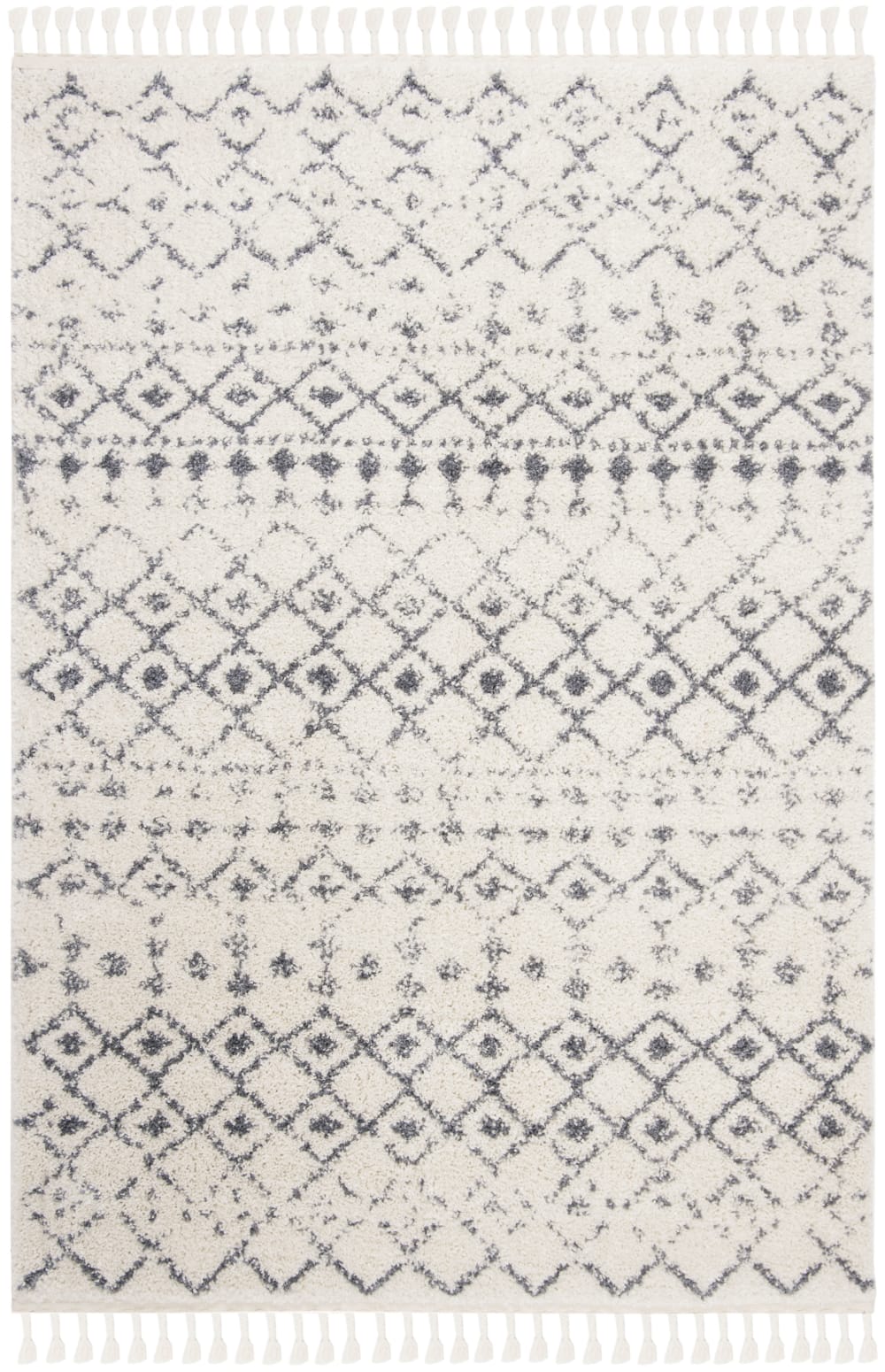 Tapis en polypropylène beige/gris, 122 x 183 cm