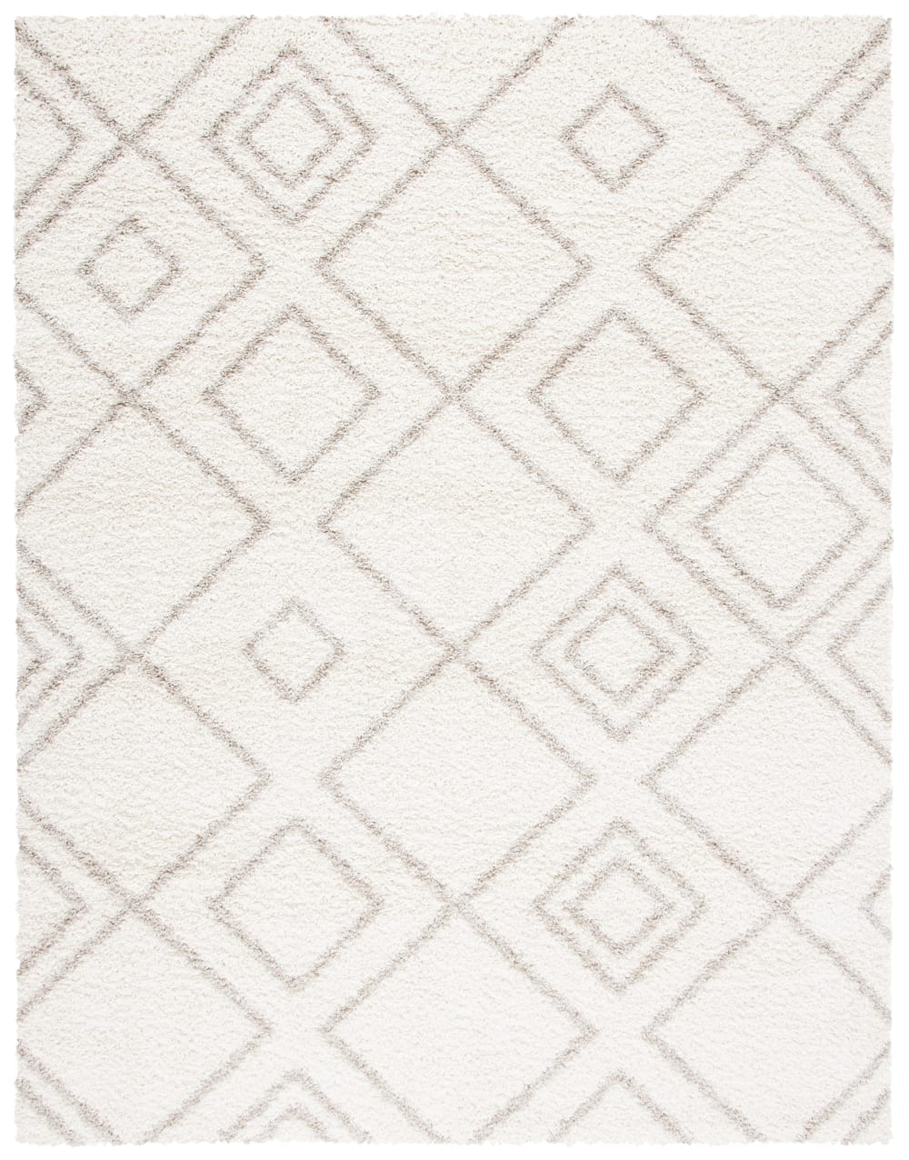 Polypropylen-Teppich in Weiß/Beige, 201 x 279 cm - Maisons Du