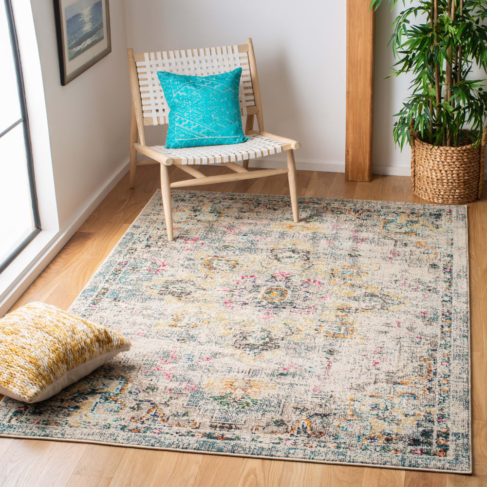 Tapis de transition en polypropylène gris/or, 160 x 229 cm — vue 3