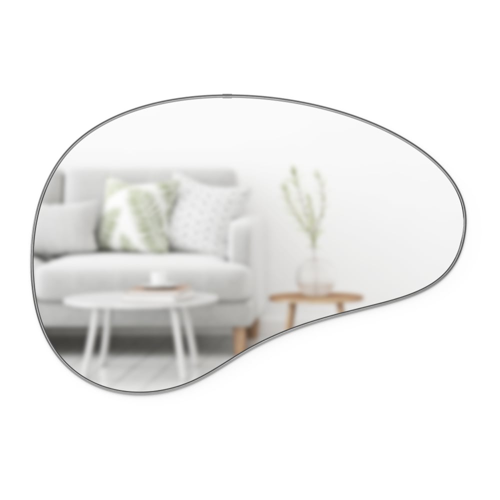 Miroir doré goute d'eau 61 × 91 cm titane - Maisons du Monde