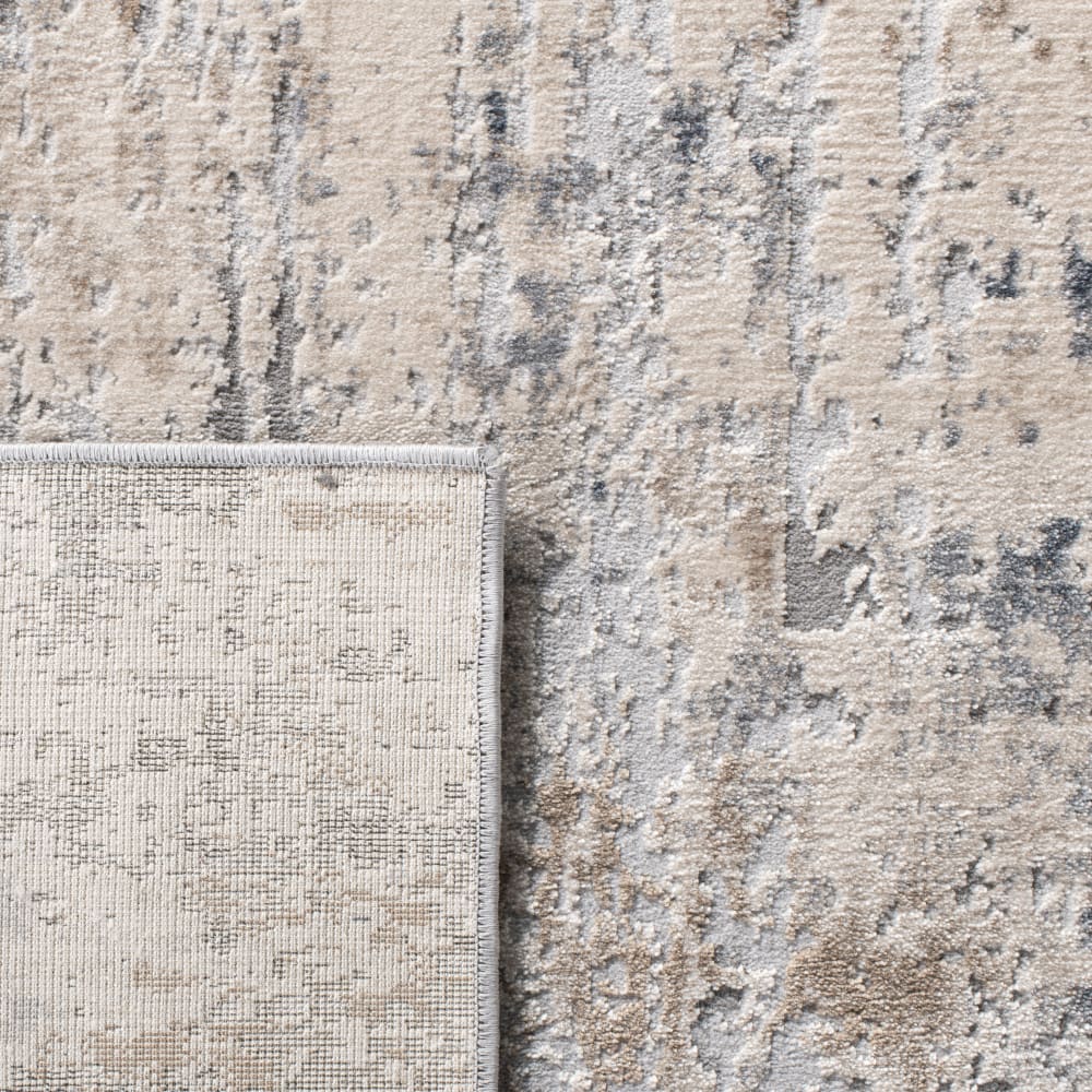 Tapis contemporain en polypropylène beige/gris, 122 x 183 cm — vue 4