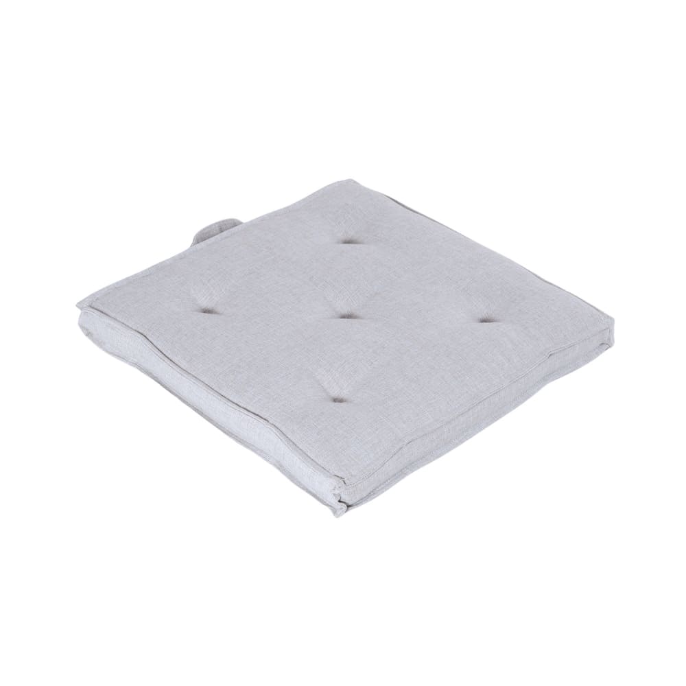 Cojín para sillas de jardín color gris claro 42x42x5 cm