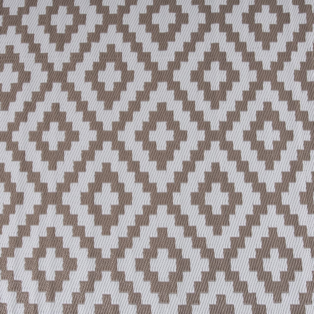 Alfombra de exterior rectangular blanco y tau de 150x240 cm - Maisons du Monde