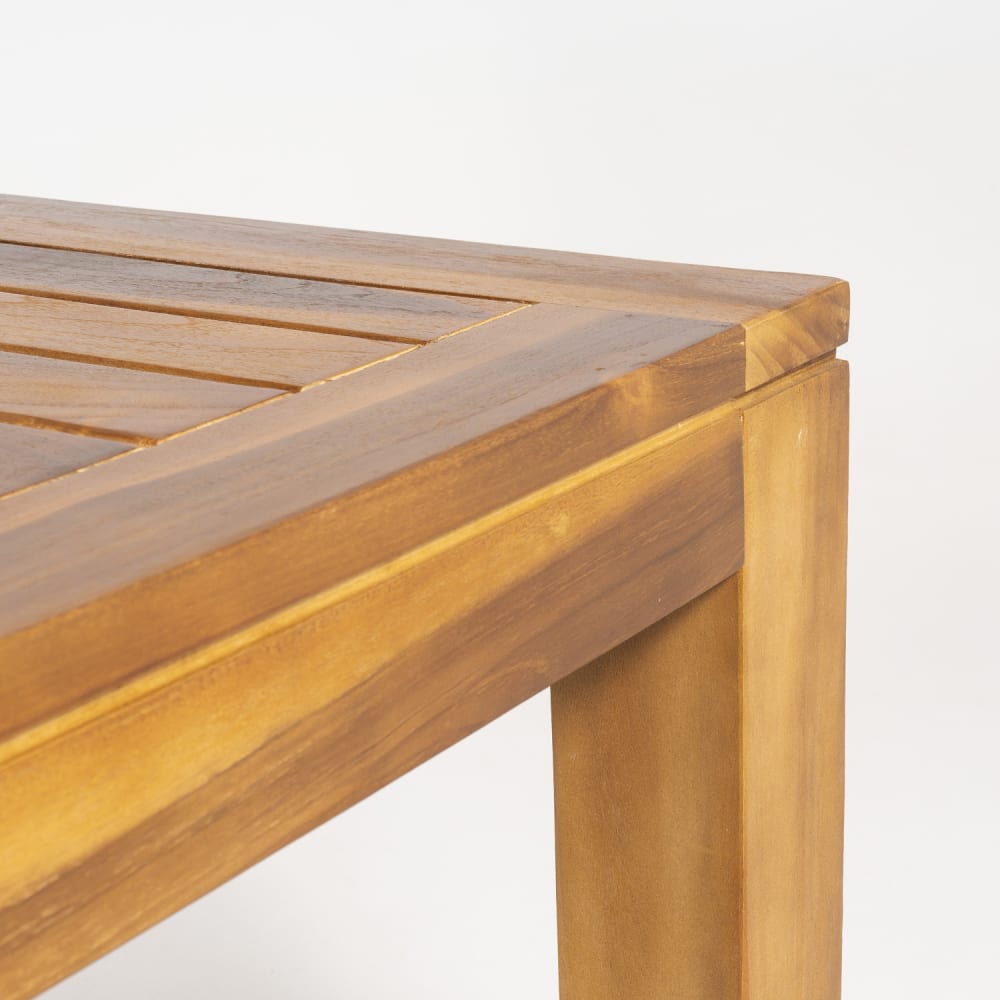 Mesa de exterior de madera de teca 180x100x76 cm - Maisons du Monde