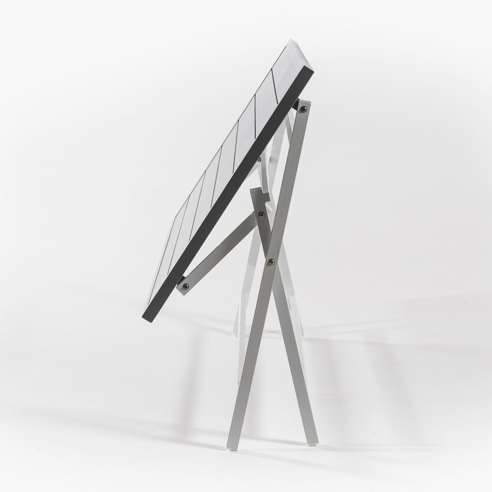 Mesa de exterior plegable de aluminio blanco 120x72x71 cm - Maisons du Monde