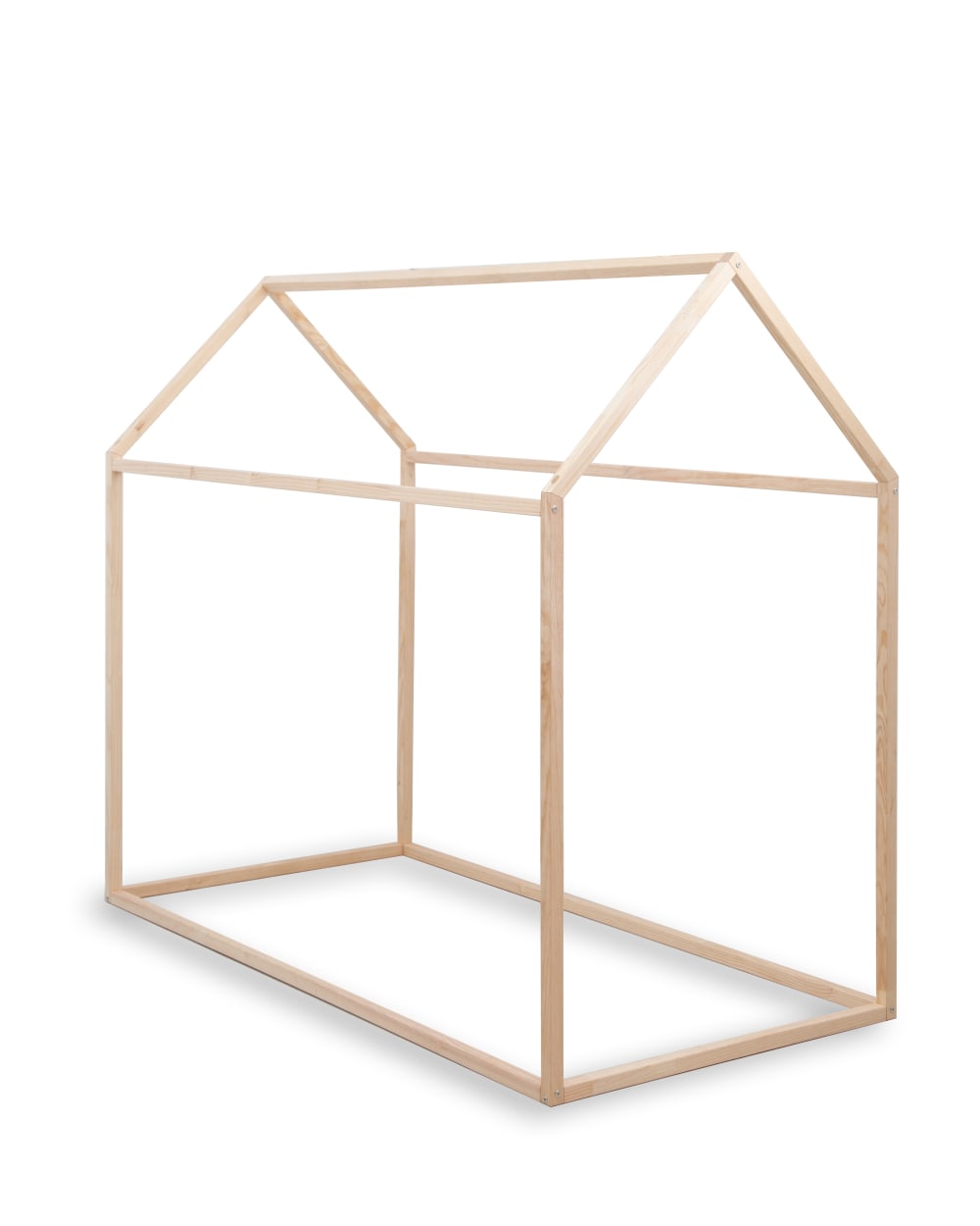 Lit en bois de pin massif en couleur naturel style Montessori. Lit en bois de pin massif en couleur naturel style Montessori.