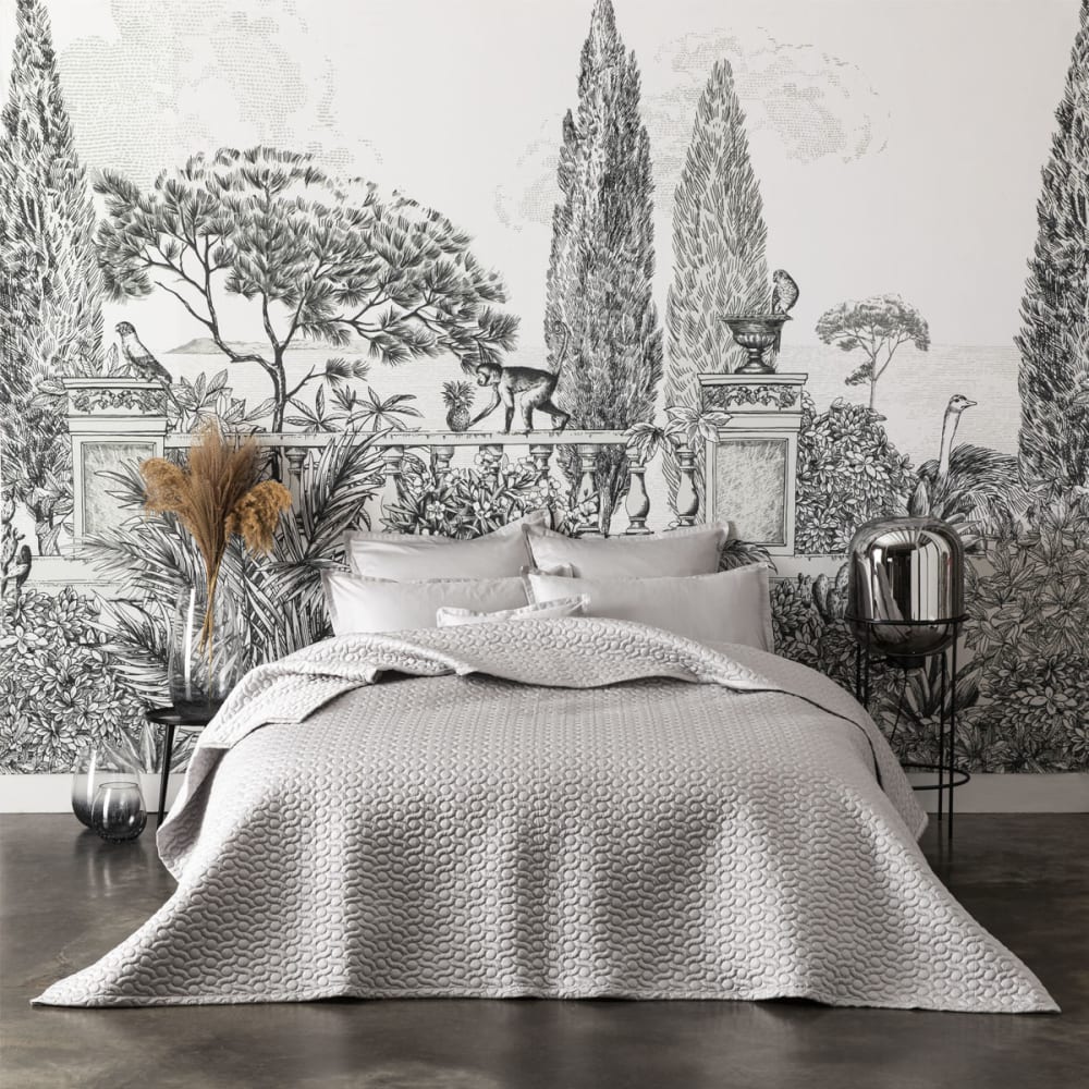 Couvre lit en satin de coton bio eclipse 260x240
