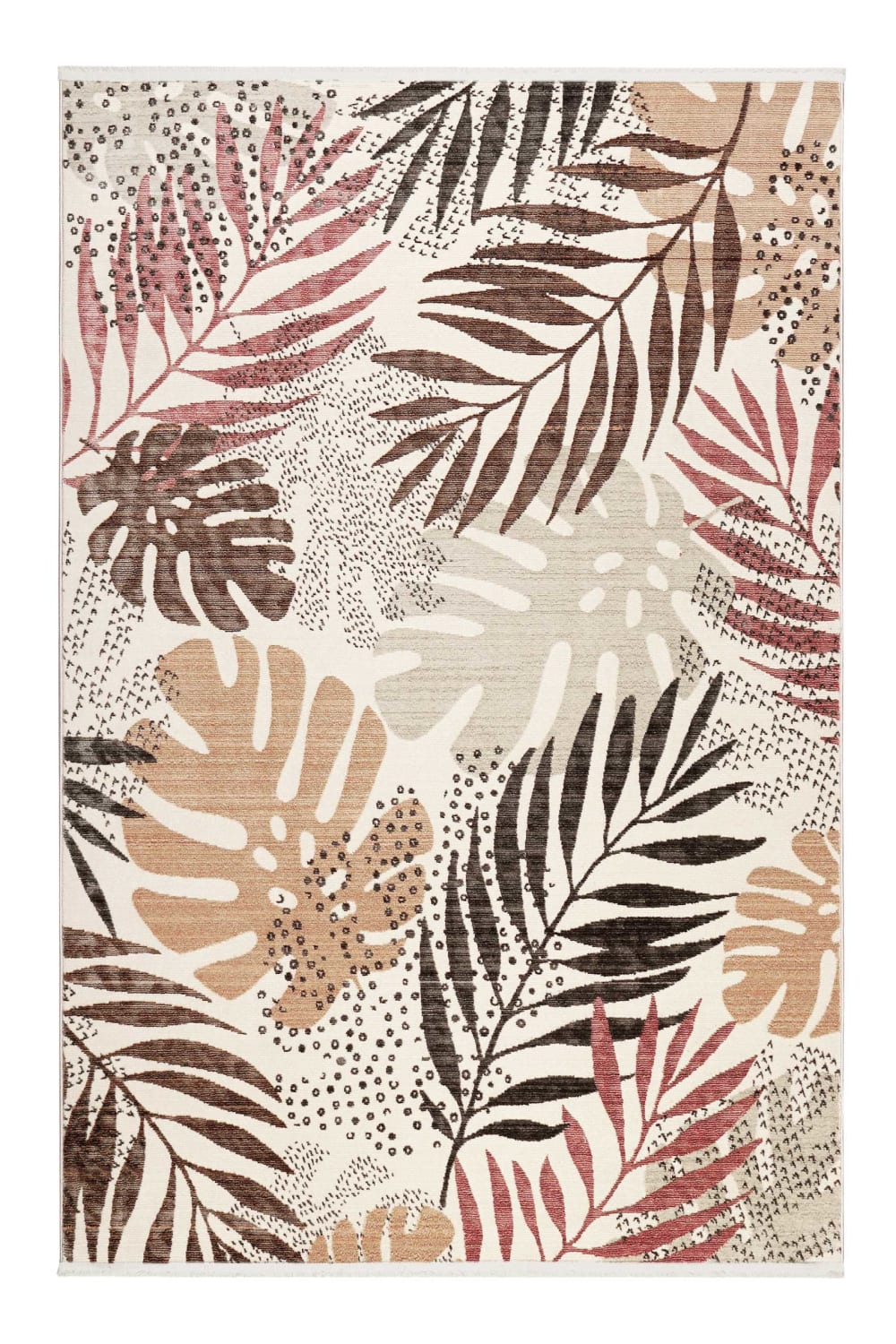 Esprit Webteppich beige braun mit floralem Design Wohn-, Schlafzimmer 120x170 style modern Öko-Tex Zertifikat - Pes - Polyester