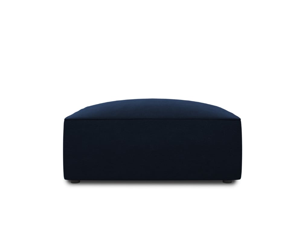 Micadoni Home Sitzpouf aus Samt, königsblau - Samt