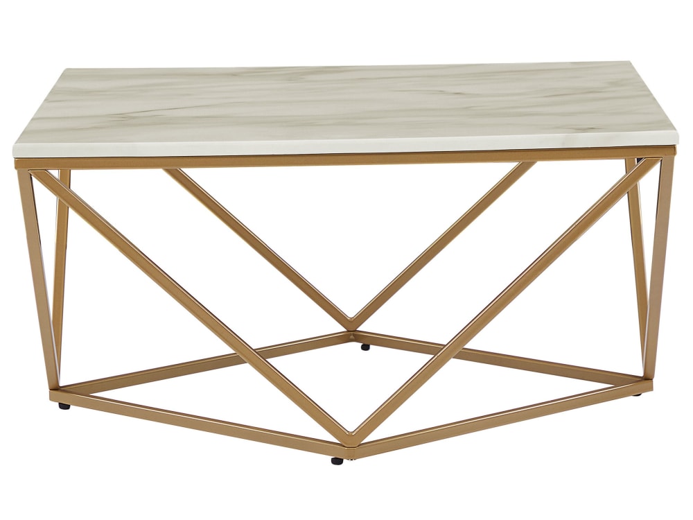 Beliani Couchtisch aus Mdf-platte, beige style modern - Spanplatte