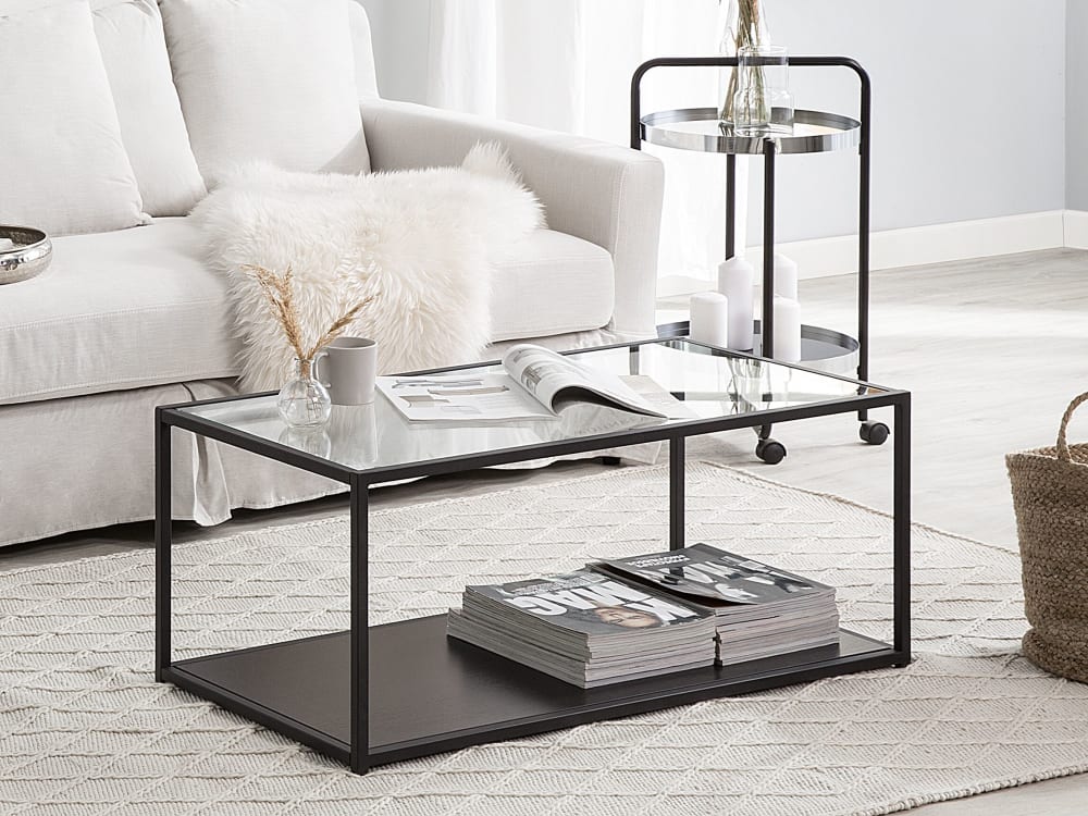 Couchtisch aus Glas, schwarz - Maisons Du Monde