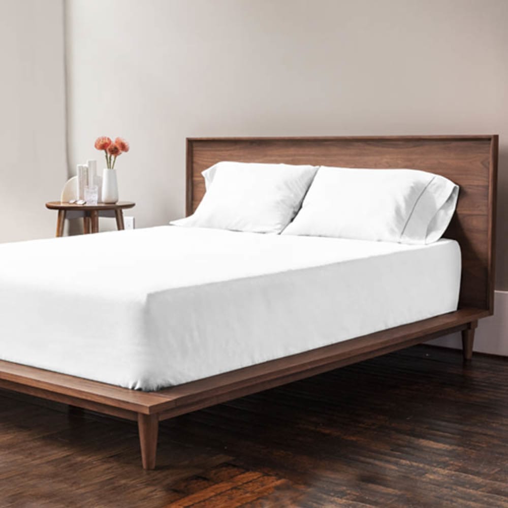 Drap housse grand bonnet microfibre Blanc 80x200cm - Maisons du Monde