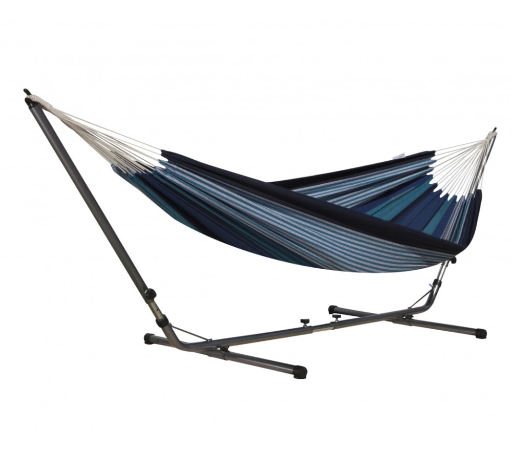 Hamac avec Support Sablayan Bluestripe Double