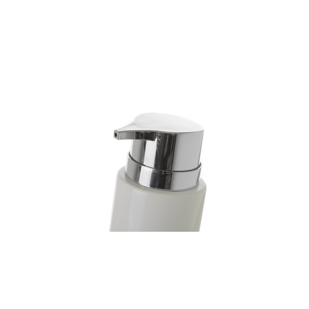 Set salle de bain céramique blanche et bambou - 3 pièces — vue 4