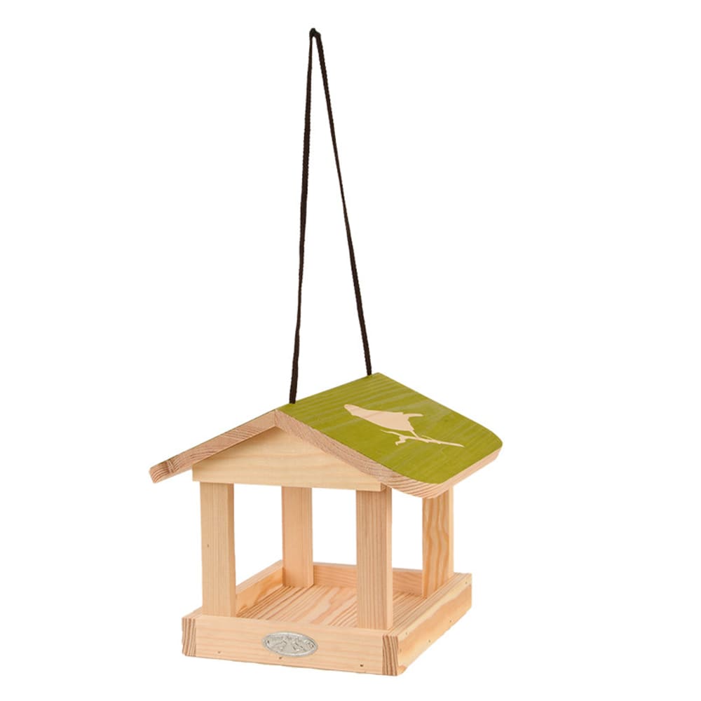 Esschert Design Mangeoire Oiseaux à suspendre 24 cm Marron Bois