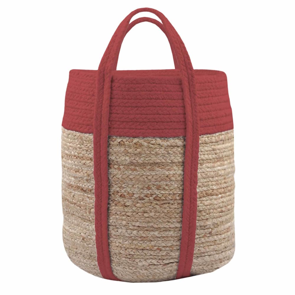 Sac déco en jute terracotta