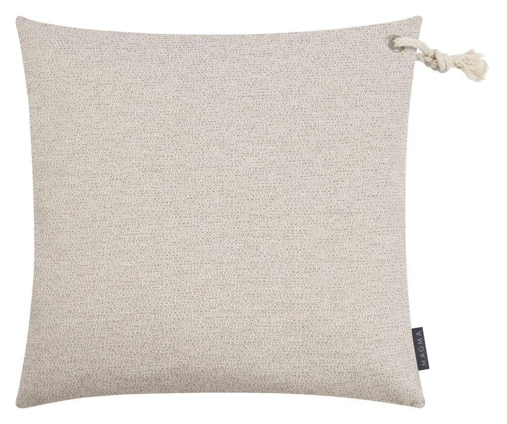 Housse de coussin extérieur chinée sable - 50x50