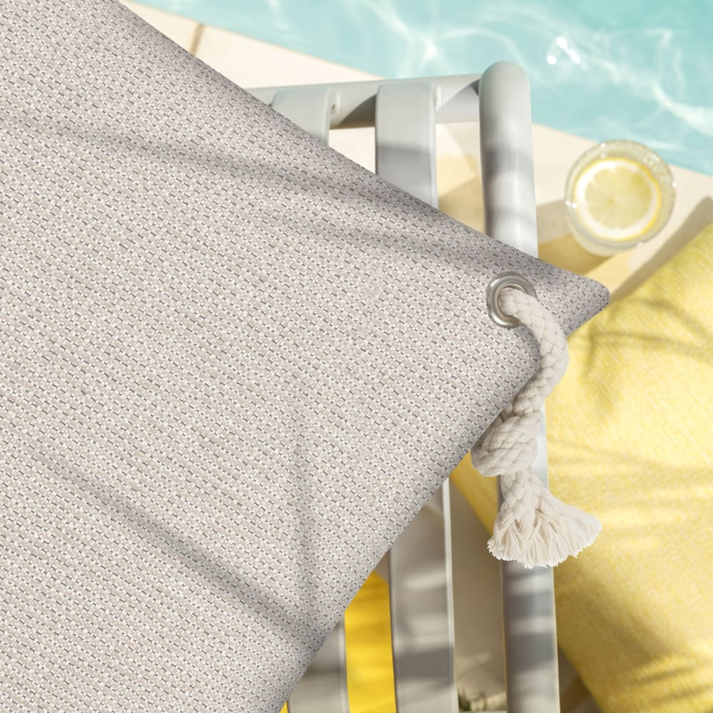Housse de coussin extérieur chinée sable - 50x50 - Maisons du Monde