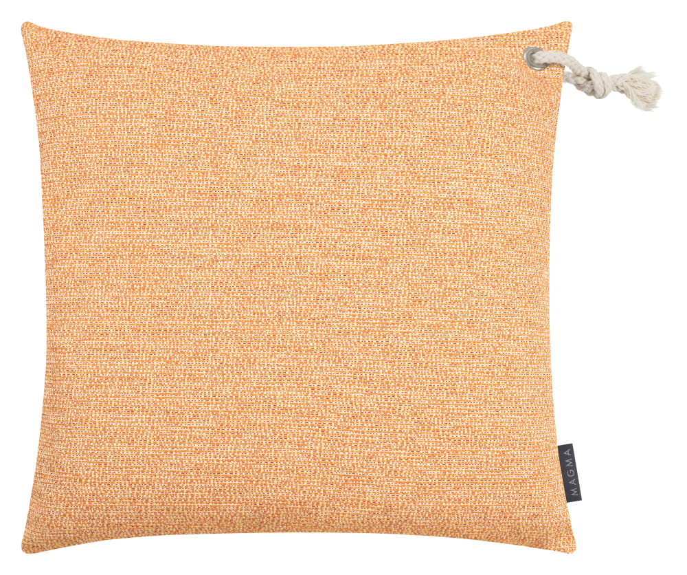 Housse de coussin extérieur chinée orange - 50x50