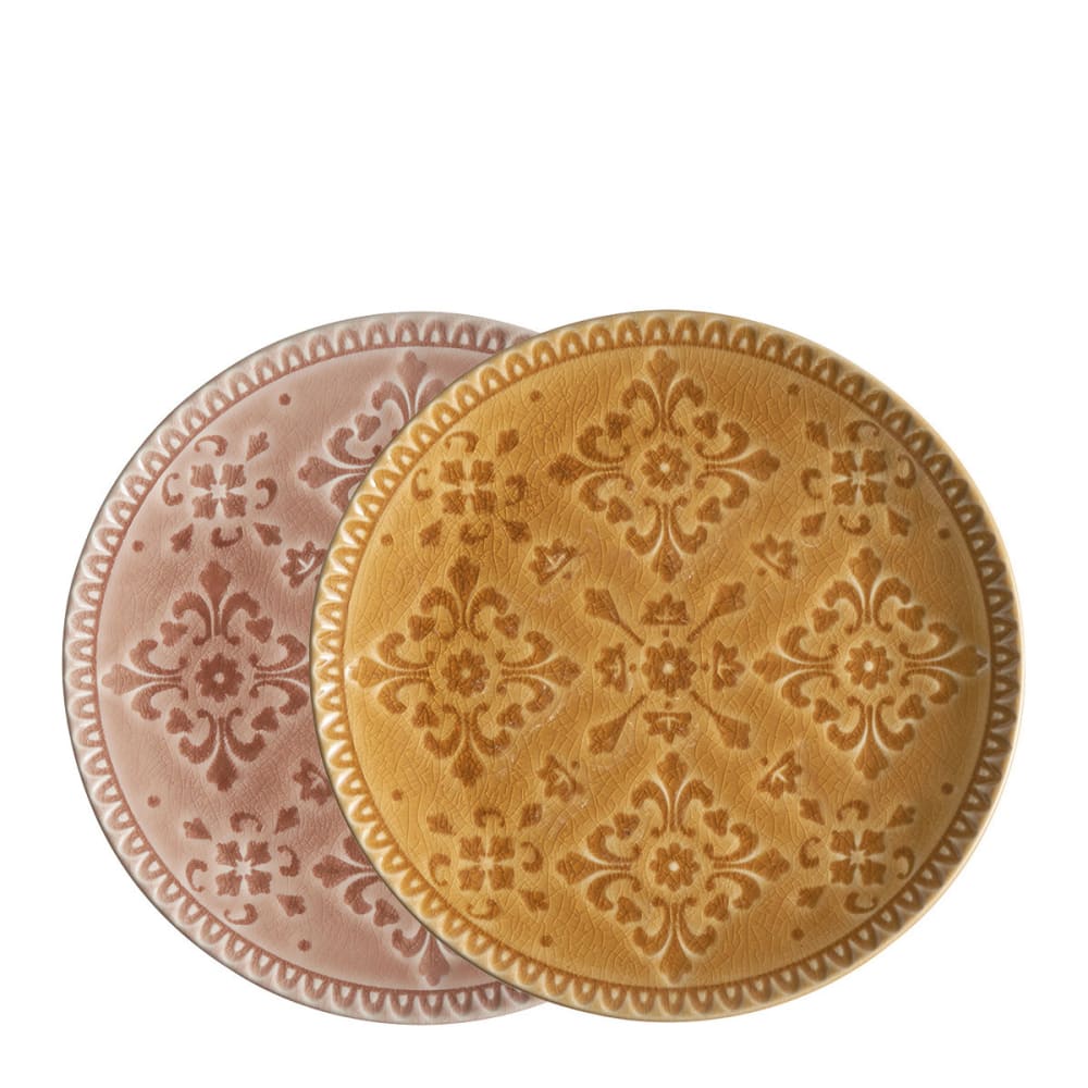 Set de 2 assiettes à dessert en porcelaine D20,5cm