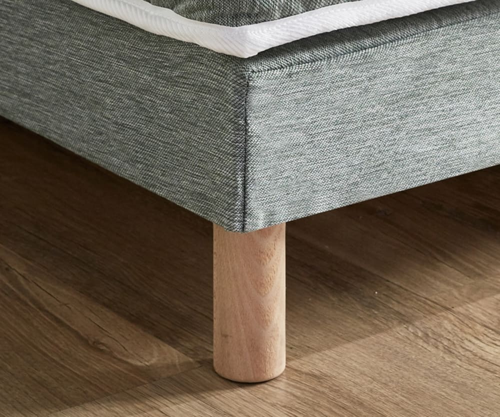 Sommier tapissier vert celadon 90x200