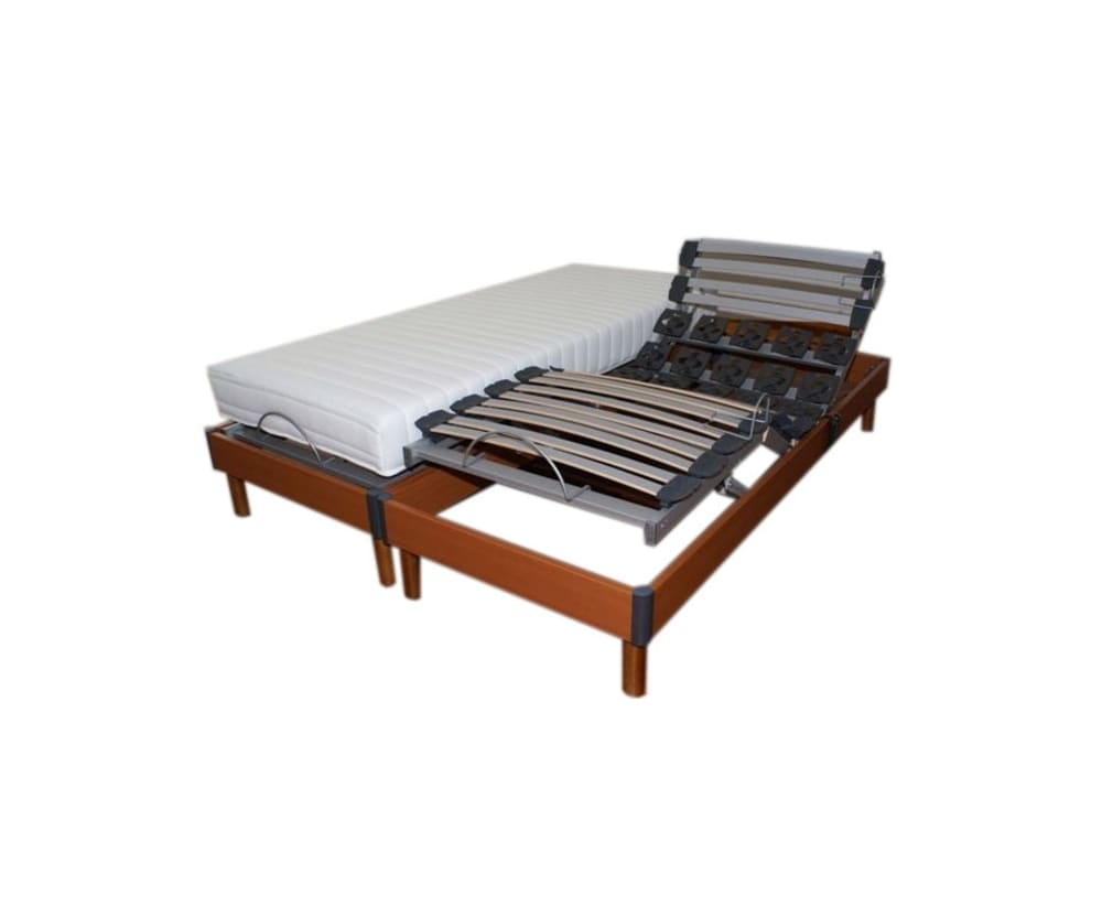 Sommier électrique et matelas mémoire forme 2x90x200