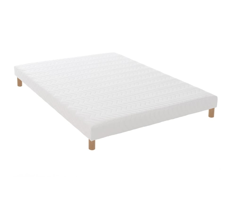Sommier tapissier à lattes blanc 160x200
