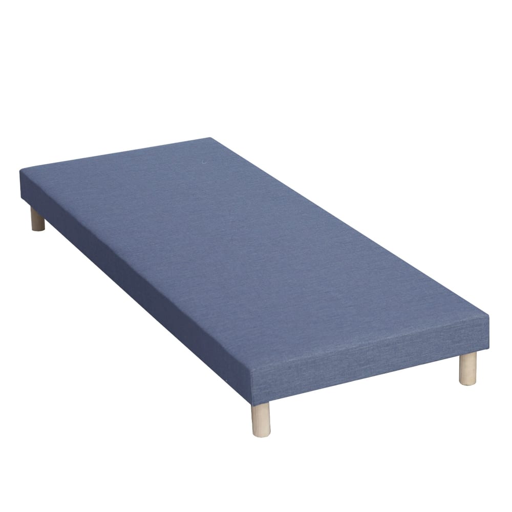 Sommier tapissier bleu denim 80x200