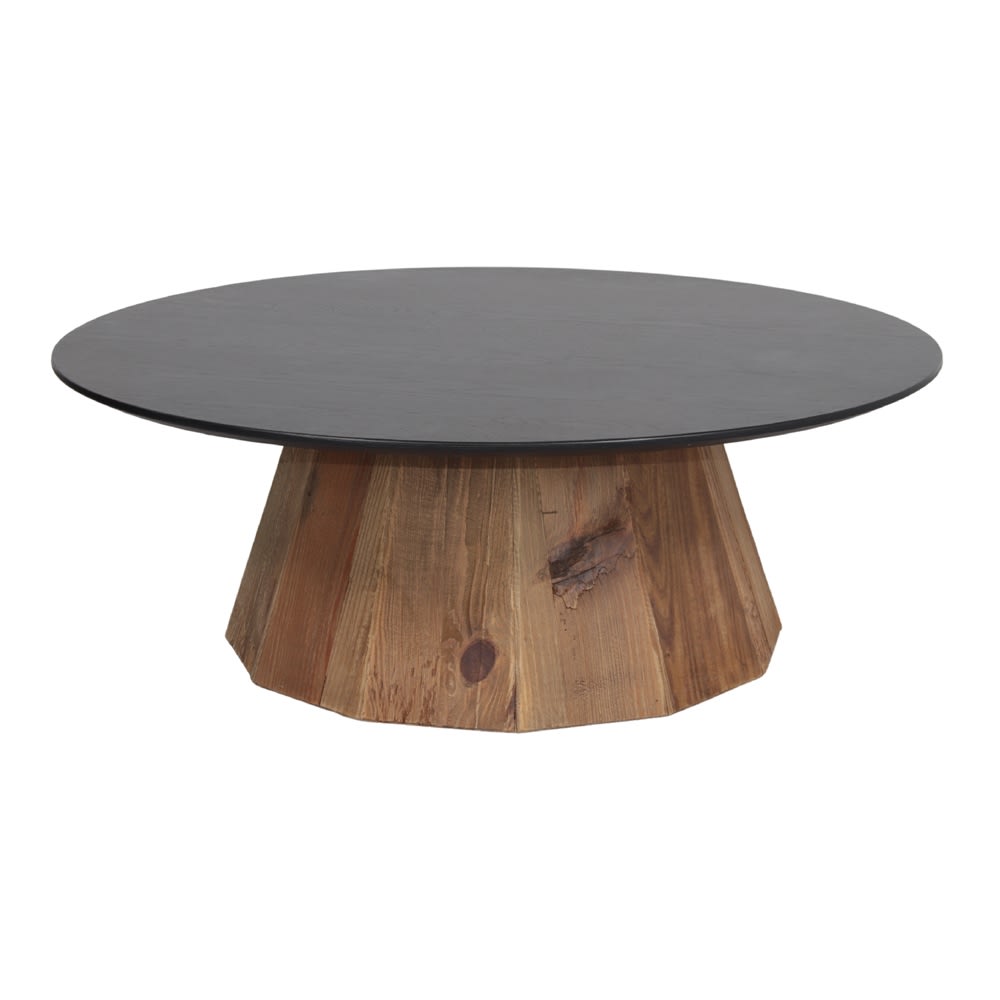 Mesa de centro tiscar - naturale,negro - 32x90x90