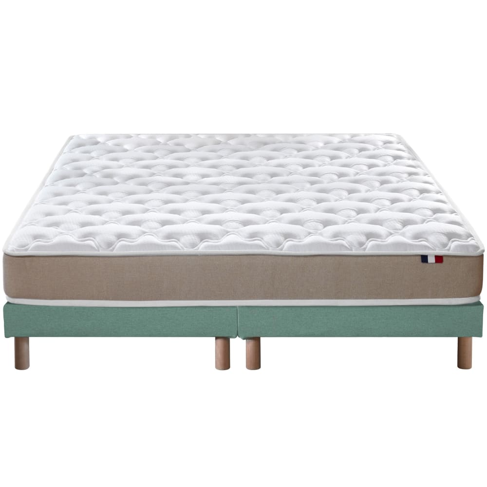 Matelas mousse accueil latex 3 zones sommier 2x80x200 vert cela - Maisons du Monde