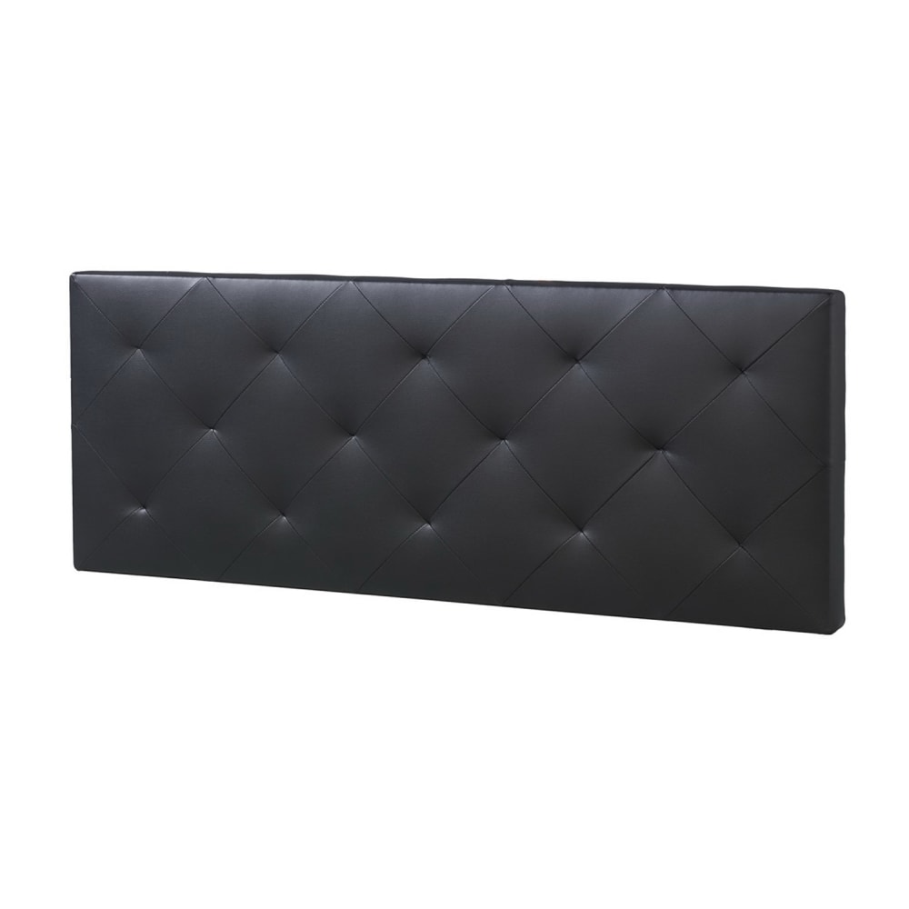 Cabecero tapizado 160x60 cm negro, acolchado con espuma