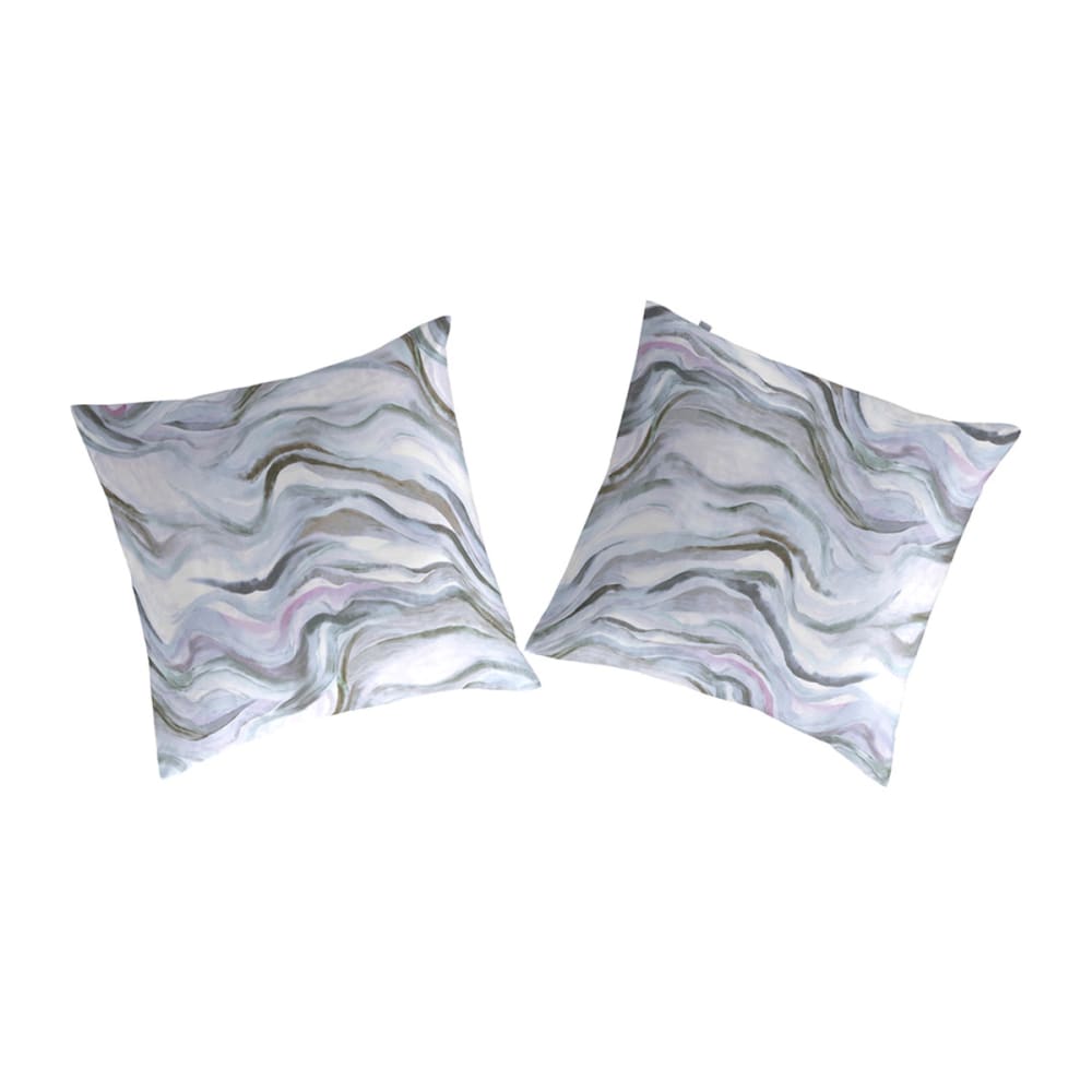 2 taies d'oreiller 65x65 cm bleu