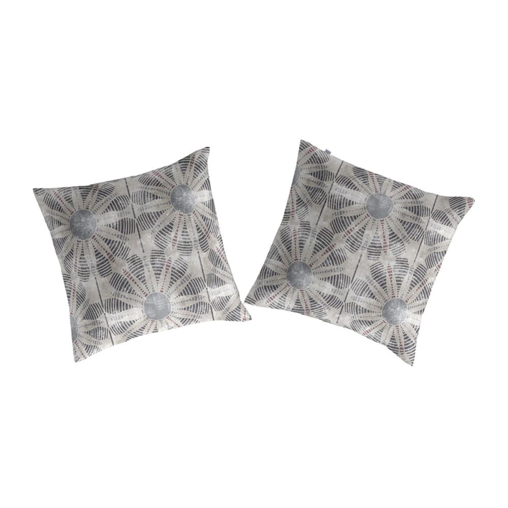2 taies d'oreiller 65x65 cm - gris
