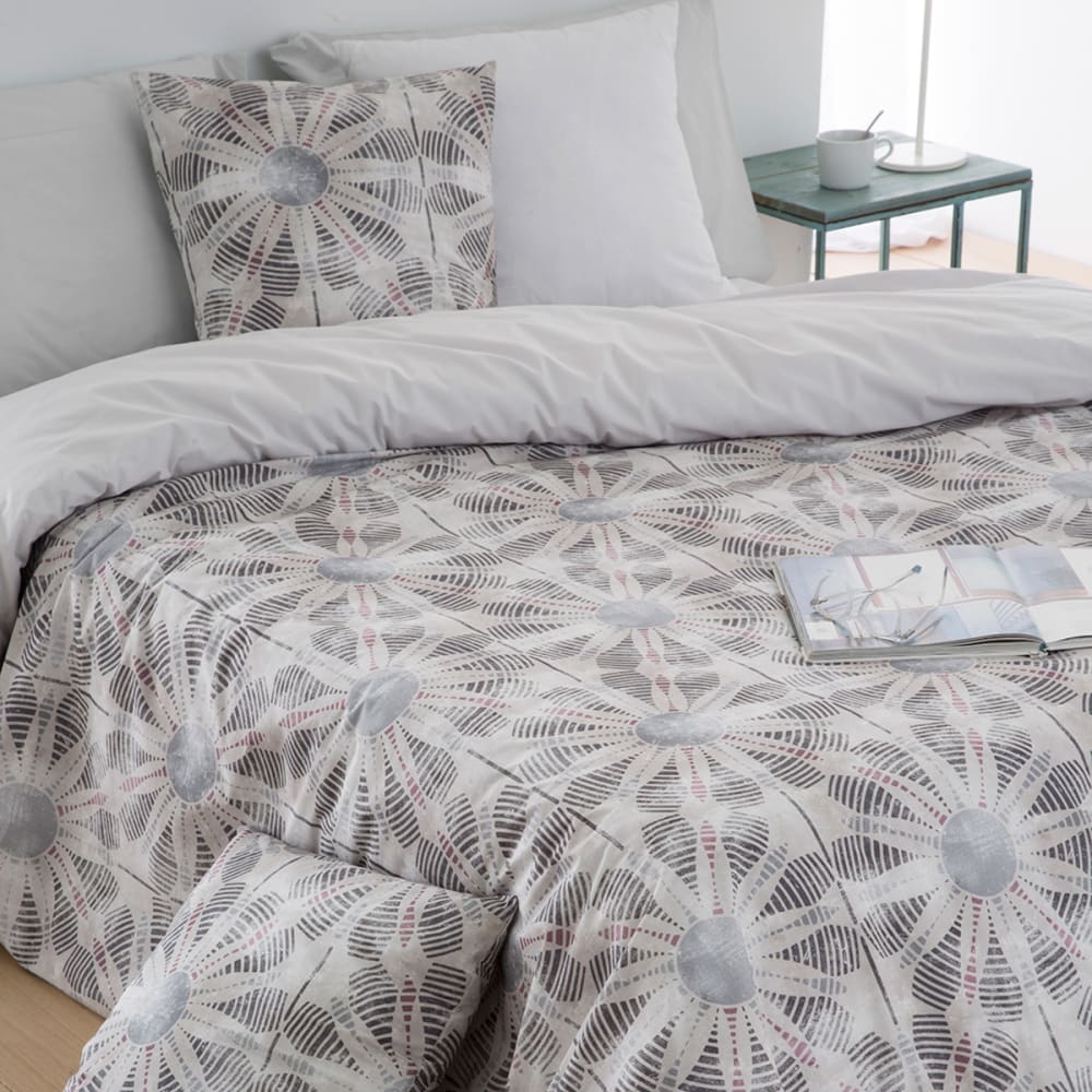 2 taies d'oreiller 65x65 cm - gris - Maisons du Monde