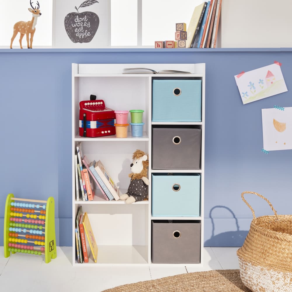 Mueble de almacenaje para niño, blanco