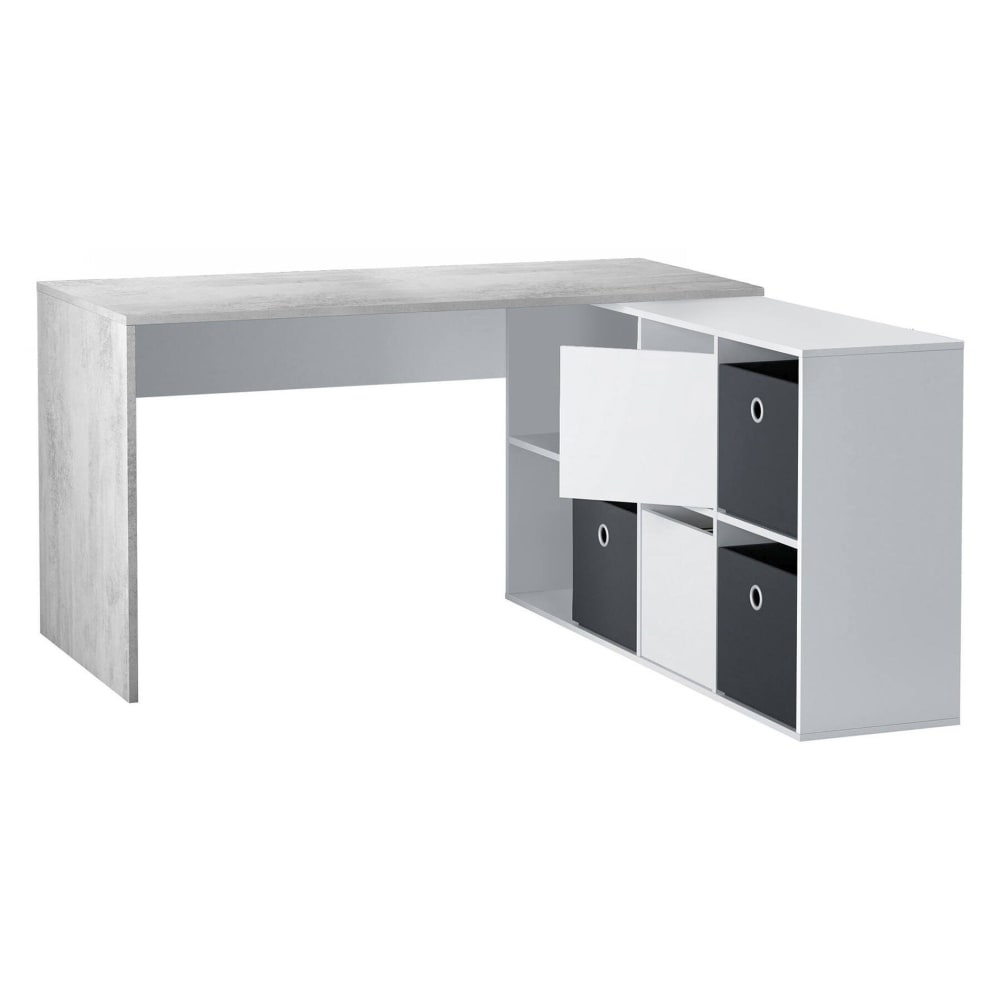 bureau effet bois blanc,