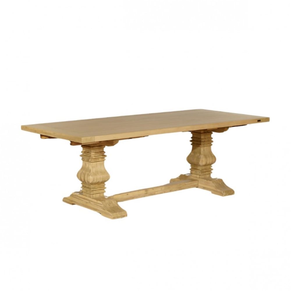 Robin des Bois Rechteckiger Tisch aus Akazie mit 2 Verlängerungen für 8/10 beige style modern - Holz